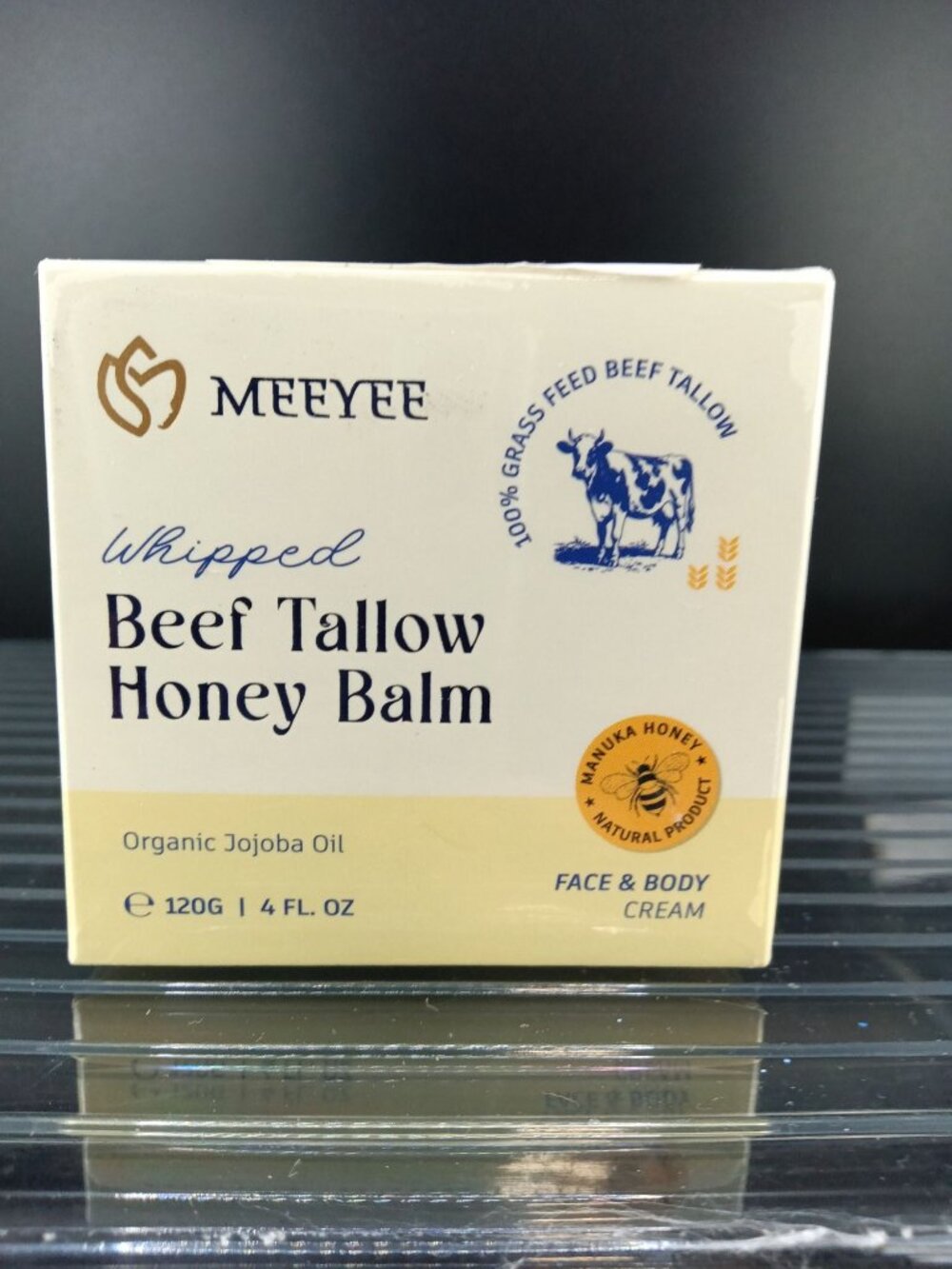 Meeyee Whipped Beef Tallow Honey Balm Organic Jojoba Oil 120G